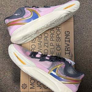 Nike Kyrie All-Star - Pink Multicolor Running Sneakers with Gold & Blue Swoosh